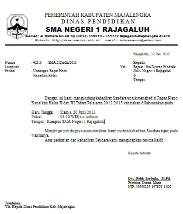 Contoh Soal Surat Undangan Bahasa Indonesia SD