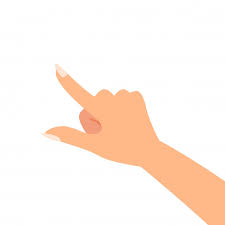 Premium Vector | Finger pointing woman hand vector illustration